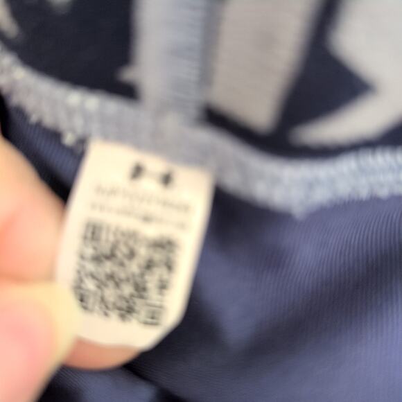 Under Armour HeatGear 3/4 Compression Pants Men's Cropped Legging Navy Blue XL - Picture 3 of 7